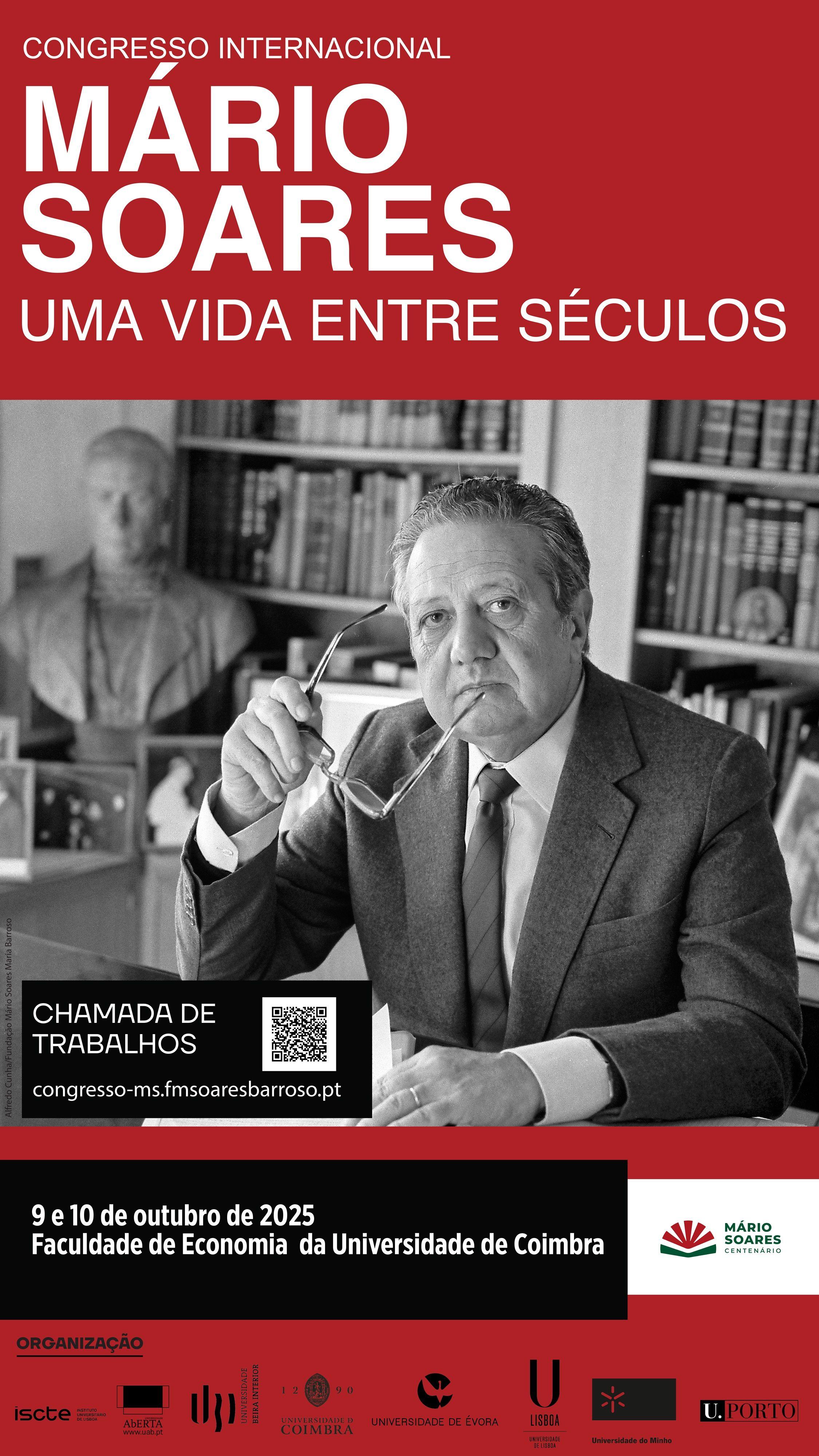 Imagem de destaque para o evento Congresso Internacional "Mário Soares: Uma Vida Entre Séculos"