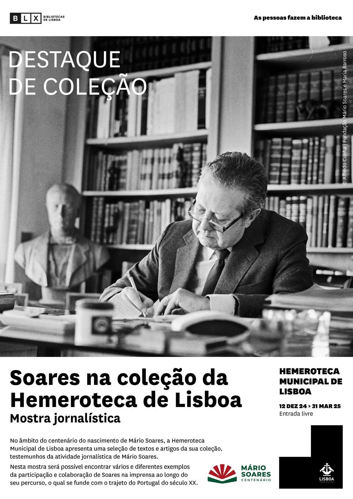 Imagem de destaque para o evento Soares na coleção da Hemeroteca de Lisboa: uma mostra jornalística