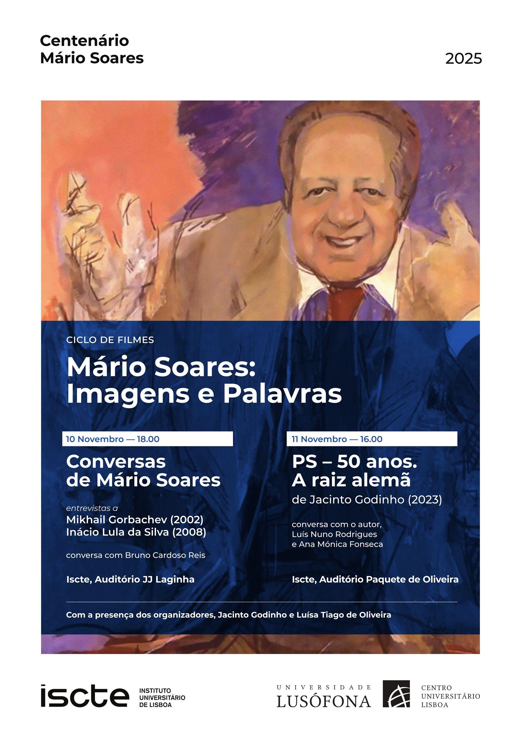 Imagem de destaque para o evento Film Cycle: Mário Soares: Images and Words