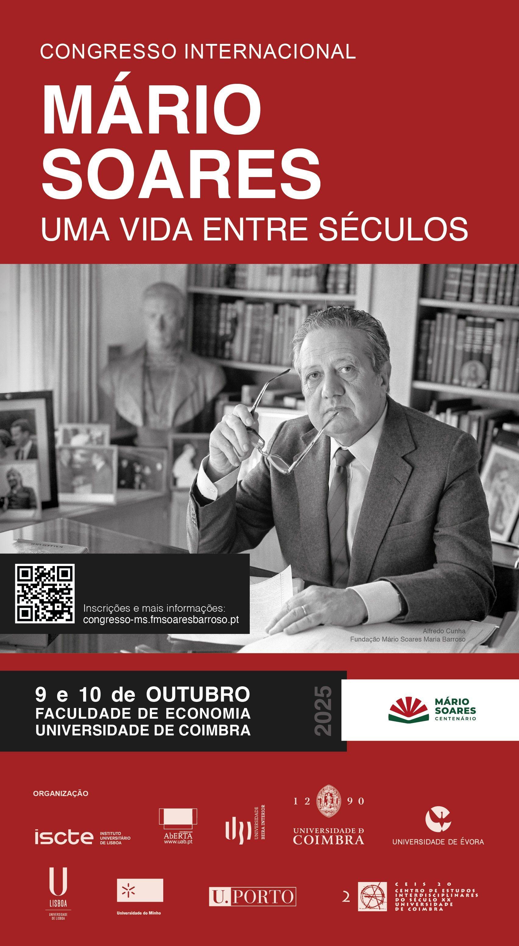 Imagem de destaque para o evento Congresso Internacional "Mário Soares: Uma Vida Entre Séculos"