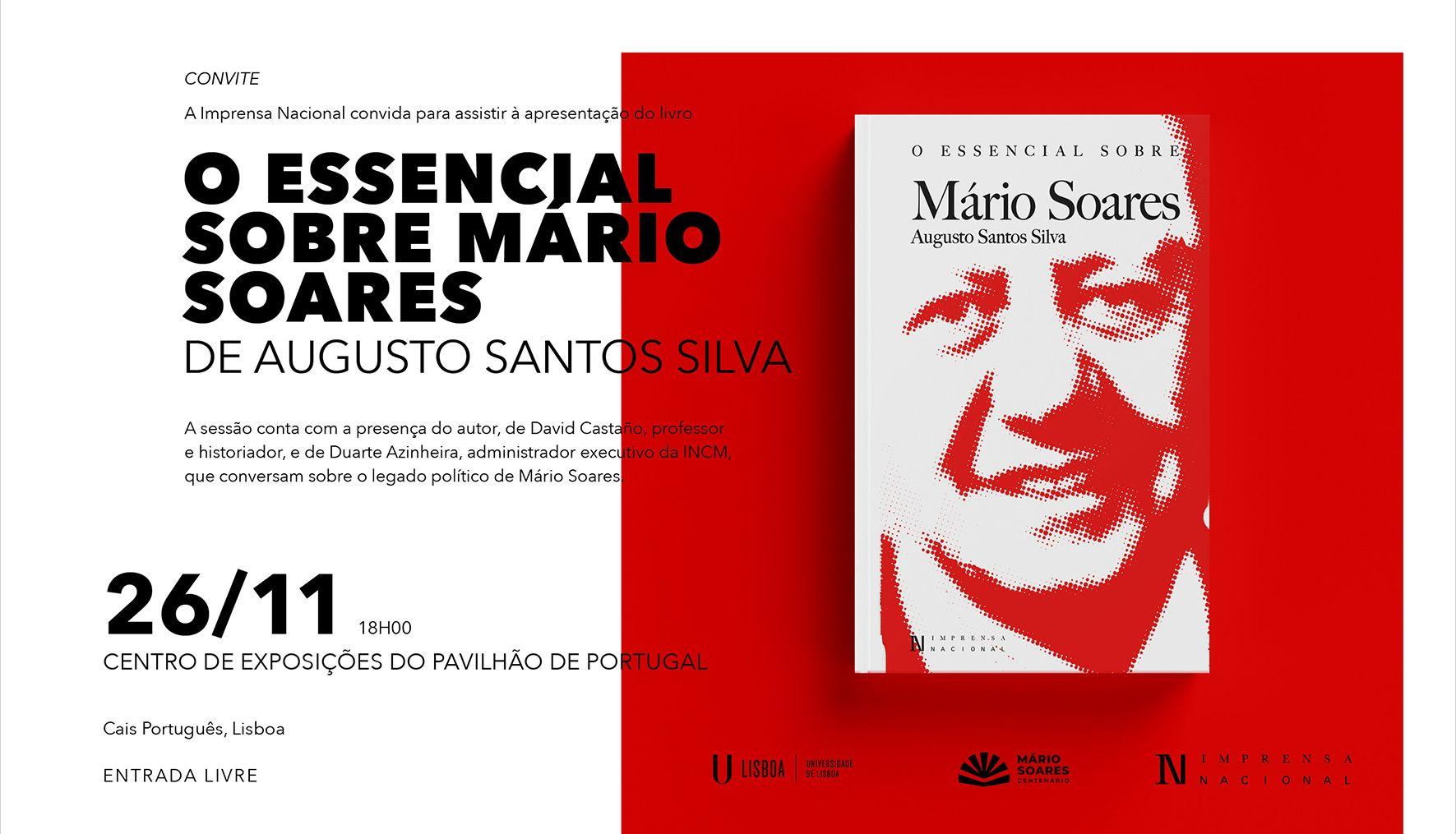 Imagem de destaque para o evento Apresentação do livro "O Essencial sobre Mário Soares"