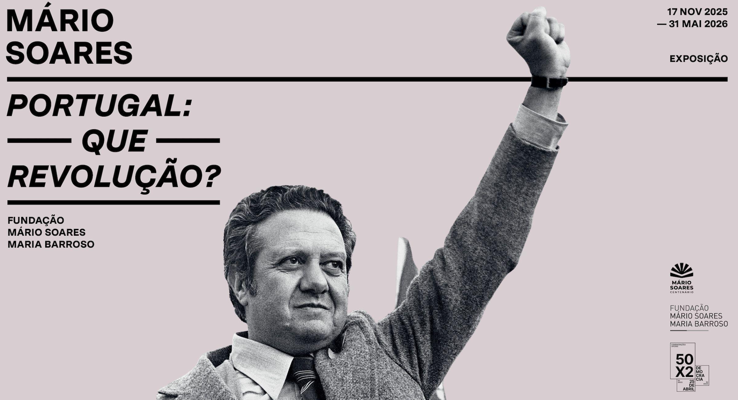 Imagem de destaque para o evento Exposição "Mário Soares. Portugal: Que Revolução?"